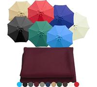 300cm 6Ribs/8Ribs Sunshade Canopy Cover,Cantilever Top,UV Protection UV30+,For Outdoor Garden Beach Pool Parasol Replacement Umbrella Cloth