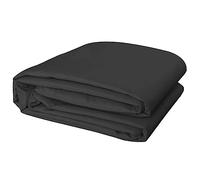 300cm/9.8ft Ribs Sun Cloth, Top, Parasol Replacement Canopy for Offset Hanging Table Garden Umbrella Cover (Color : Black,