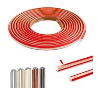 300cm Flexible Molduras Decorativas Pared Autoadhesivo, PVC Molduras Impermeable, Moldura Adhesiva, Moldura Pared Para Pared, Esquina De Borde, Marco De Espejo Y Puerta(12 X 9 mm/MarróN)