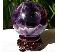 300g NATURAL Dream Amethyst Crystal esfera bola Orb Gem Stone + Stand