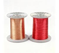 300G QA-1/155 Alambre de bobina cobre esmaltado 0,05-1,0mm Cable multiespecificación magnético alambre rojo y(0.1mm,Red-300g)