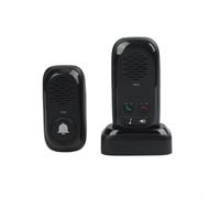300M Range Wireless Intercom Doorbell For Home Security For Family Care, Comunicación de voz bidireccional Unidad exterior impermeable (negro)