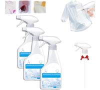 300ml Active Enzyme Laundry Stain Remover Spray, Travel and Laundry Stain Cleaner, for the Toughest Stains for Grease, for Cotton Clothes Shoes Oil, Fabric, Clothes (3)