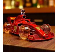 300Ml Arte Estatua - Decantador Whisky, Botella De Vino Vacía Original Y Creativa Con Temática Automovilística, Decantador De Whisky De Cristal 3D Con Forma De Coche De Carreras(A)