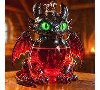 300ML Decantador Whisky Arte Escultura - Adornos De Botellas De Whisky De Vidrio, Estatua De Decantador De Whisky De Dinosaurio Volador En 3D, Esculturas De Decantadores De Whisky Dinosaurio(E)