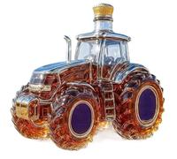 300ML Decantador Whisky Arte Escultura - Escultura De Botella De Vino Divertida Con Forma De Tractor 3D, Regalo De Decantador De Whisky De Vidrio Novedoso, Decoración Espacio Para Hombres(#3)