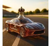 300ML Decantador Whisky Arte Escultura - Escultura De Botella De Vino Novedosa En Forma De Coche Deportivo 3D, Decantador De Whisky De Cristal Con Tema De Coche, Estatua De Regalo Decoración(E)