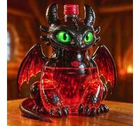 300ML Decantador Whisky Arte Escultura - Estatua De Decantador De Whisky De Dinosaurio Volador 3D, Adornos De Botella De Vino De Vidrio Con Temática De Monstruo, Contenedor De Bebidas(B)