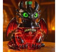 300ML Decantador Whisky - Arte Estatua, Botella De Vino Con Forma Dragón, Estatua Decorativa Para Amantes Del Whisky, Escultura Artística 3D De Decantador De Whisky Con Forma De Dinosaurio(F)