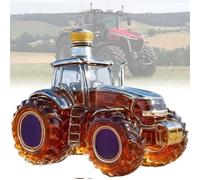 300ML Decantador Whisky - Arte Estatua, Escultura 3D De Botella De Whisky Y Vino Con Forma De Tractor, Estatua Artística De Decantador De Whisky Con Forma De Coche, Botella De Vino Vacía(A)