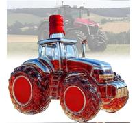 300ML Decantador Whisky - Arte Estatua, Escultura 3D De Botella De Whisky Y Vino Con Forma De Tractor, Estatua Artística De Decantador De Whisky Con Forma De Coche, Botella De Vino Vacía(C)