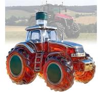 300ML Decantador Whisky - Arte Estatua, Escultura 3D De Botella De Whisky Y Vino Con Forma De Tractor, Estatua Artística De Decantador De Whisky Con Forma De Coche, Botella De Vino Vacía(D)