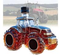 300ML Decantador Whisky - Arte Estatua, Escultura 3D De Botella De Whisky Y Vino Con Forma De Tractor, Estatua Artística De Decantador De Whisky Con Forma De Coche, Botella De Vino Vacía(B)