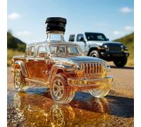 300ML Decantador Whisky - Arte Estatua, Escultura De Botella De Whisky Con Forma De Coche En 3D, Estatua De Decantador De Whisky De Cristal Con Temática De Coches, Divertido Regalo(E)