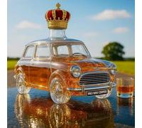 300ML Decantador Whisky - Arte Estatua, Escultura De Botella De Whisky Con Forma De Coche En 3D, Estatua De Decantador De Whisky De Cristal Con Temática De Coches, Divertido Regalo(C)