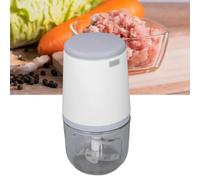 300ML Mini Procesador de Alimentos, Pica Alimentos Eléctrico sin Cable para Verduras Frutas Carne, Preparador de Comida para Bebé Incluye Cuchilla, Recipiente y Cable de Carga (Blanco)
