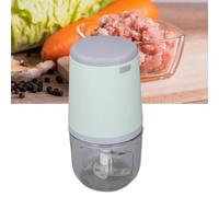 300ML Mini Procesador de Alimentos, Pica Alimentos Eléctrico sin Cable para Verduras Frutas Carne, Preparador de Comida para Bebé Incluye Cuchilla, Recipiente y Cable de Carga (Verde)