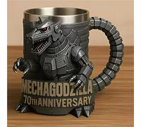 300ML Taza Cafe - Tazas Desayuno - Vasos De Cristal Agua, Taza De Dinosaurio 3D, Taza De Café Monster Legends, Jarras De Cerveza Acero Inoxidable Resina, Regalos Divertidos De Monster King(F)