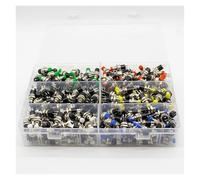 300pcs 7mm Momentary Push Button Switch Press The Reset Switch Momentary On Off Push Button Switch Normally Open NO