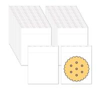 300pcs Bolsa de Celofán Transparente 8x8cm Bolsas de Plástico Autoadhesiva 50µm OPP Bolsas Pequeñas con Cierre Adhesivo para Joyas Pendientes Caramelo Chuches Semilla Nuez(8 Tamaños a Elegir)