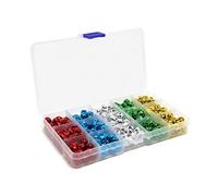 300Pcs Cascabeles de Colores, BetterJonny Cascabeles Manualidades 10mm Cascabeles Metal de Colores Pequeñas Cascabeles para Decoración Navideña Joyas Cumpleaños Regalo DIY Creativos Mascota