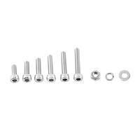 300pcs M3 304 Tornillos de tornillo hexadecimal de acero inoxidable perno con tuercas hexagonales Surtido (A: cabeza de gorra)