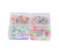 300pcs Multicolores de Vidrio Bola Cabeza pasadores, Cabeza Redonda sastrería, Bricolaje acolchar Herramienta Suministros de Costura para adaptar componentes de joyería decoración Flores(#2)