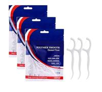 300PCS Palillos de Hilo Dental, Floss Picks para la Limpieza Dental Diaria, Palillos para Espacios Interdentales Estrechos, Hilo Dental, Higiene Oral Fácil para Dientes Limpios