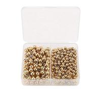 300pcs Pasadores de Cabeza de Perla Pernos Decorativos para Tablero de Anuncios Costura Herramienta de Marcado Fijo Dorado
