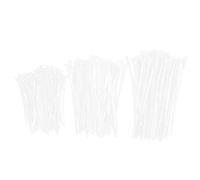 300PCS Reu Cable Ties, Multi Size ylon Wire Straps with Length, for Home Garden Workshop Ga Organization and Fastening Supplies (White)