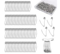 300uds Alfileres de Gancho Curvos, 3,8cm Alfileres Acollar para Acolchar en Acero Inoxidable Herramientas de Costura Seguridad para Acolchar Tejer Costura Manualidades