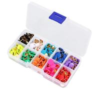 300uds Chinchetas Colores, Chinchetas Plástico con Cabeza Redonda Alfileres Mapa para Tablón Anuncios Corcho Pared Muro Fotos Organización Escritorio Caja Embalaje (Colores Surtidos)