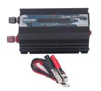 300W DC to AC Power Inverter with LCD Display - High Conversion Efficiency - Fast Cooling - Black - DC12V (DC 11-15V)