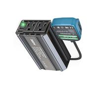 300W Power Inverter 18V to 110V for Battery Inverter Charger Adapter with 2 AC Outlet & 2 USB for Car