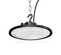 300W UFO LED Lámpara de Alta Bahía,Fosingut 30000LM Focos Led Interior Techo,6500K BlancaFría IP65 Impermeable Campana LED Industrial,High Bay lampara led techo para Fábrica,Garaje,Taller (1pcs)
