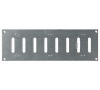 300x100mm Rectangular Metalica Rejilla de Ventilación con Persiana, Galvanizado