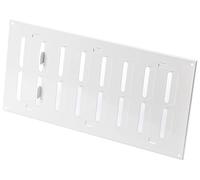 300x150mm Metalica Rejilla de Ventilación con Persiana - Blanco