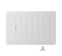 300x200mm Metalica Rejilla de Ventilación con Persiana - Blanco