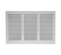 300x200mm Rejilla de Ventilación con Mosquitera - Rejillas de Aireación Metálicas - Acero, Blanco
