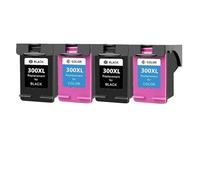 300XL Cartridge for H-*0P 300 XL for 300 Ink for D-skjet D1660 D2500 D2560 D2660 D5560 F2420 F2480 F2492 Printer(2Pack BK 2Pack Color)