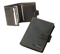 3015 Mini cartera, Piel de búfalo marrón oscuro versión Deluxe, small