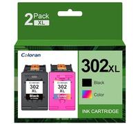 302XL 302 - Cartuchos de Tinta para HP 302 XL 302XL Multipack con HP DeskJet 3630 1110 2130 3634 3639, HP Envy 4520 4526 4527, HP OfficeJet 3830 3832 4652 5230 Impresora (1 Negro 1 Color)