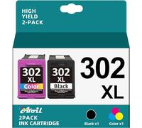 302XL - Cartuchos de Impresora remanufacturados para HP 302 XL compatibles con HP Envy 4525 4520 para OfficeJet 3831 5230 3830 para Deskjet 3630 3636 (Negro, Color, 2 Unidades)