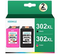 302XL - Cartuchos de Tinta para HP 302 302XL (Negro y Color, Paquete de 2) para Deskjet 3630 3632 2130 Officejet 3830 3831 3833 3835 4650 5220 5230 Envy 4520 4525