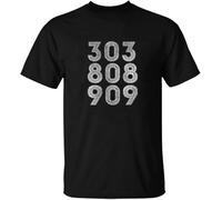 303, 808, 909 Synth Drum Machine Black and White and Other(XX-Large)
