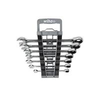 WIHA 45244 - Juego de llaves de horquilla de trinquete anillo, 8 piezas incl.