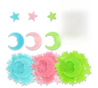 303 PCS Pegatinas Estrellas Pared Brillantes para Techo, Adhesivos Luminosos Autoadhesivos, Estrellas Fluorescentes y Luna para Habitación Infantil