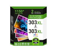 303 XL Cartuchos de Impresión Multipack, 303 XL Cartuchos Negro y Color Compatibles con el Cartucho Original HP 303 para Envy Photo 6232 6230 6220 6220 6234 7100 7120 7155 7130 7134 7830 7800 7900