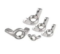 304/316 Stainless Steel Wing Nuts | Stainless Steel M3-M12 Wing Nuts 1/2/3/5pcs for Tool-free Fastening: Quick Hand Tightening(316 stainless steel,M5-5pcs)