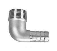 304 accesorios de acero inoxidable, Codo de manguera roscado hembra acero inoxidable, conector plomería, conjunto tubería seguro, 1 unidad(6MM*1/8INCH)